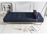 SalesFever® Relaxliege Blau Daybed aus Stoff Eiche Polstermöbel Gästebett 0n-10065-7651 Miniaturansicht - 2