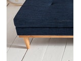 SalesFever® Relaxliege Blau Daybed aus Stoff Eiche Polstermöbel Gästebett 0n-10065-7651 Miniaturansicht - 7