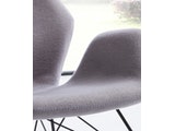 SalesFever® Schaukelstuhl hellgrau Sessel Schaukelsessel mit Armlehnen LOLA 0n-10067-7657 Miniaturansicht - 4