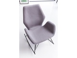 SalesFever® Schaukelstuhl hellgrau Sessel Schaukelsessel mit Armlehnen LOLA 0n-10067-7657 Miniaturansicht - 6