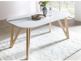 SalesFever® Esstisch  160x90 cm Aino weiß Holz stabile Beine Tisch 0n-10072-7668 Miniaturansicht - 2