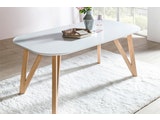 SalesFever® Esstisch 120x80 cm Aino weiß Holz stabile Beine Tisch 391334 Miniaturansicht - 2