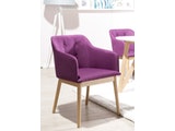 SalesFever® Esszimmerstuhl Lila Ando mit Armlehne skandinavische Möbel Eiche ANDO 0n-10073-7672 Miniaturansicht - 2