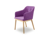 SalesFever® Esszimmerstuhl Lila Ando mit Armlehne skandinavische Möbel Eiche ANDO 0n-10073-7672 Miniaturansicht - 1