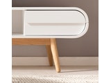 SalesFever® Design weiß TV-Lowboard weiß 150 cm Scandinavian Style Holzbeine ANNIKI n-1075-7677 Miniaturansicht - 4