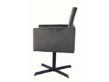 SalesFever® Esszimmerstuhl anthrazit mit Armlehnen Stoff Esszimmer Sessel GOLIA 13614 Miniaturansicht - 6