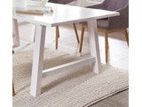 SalesFever® Essgruppe hellgrau weiß Esstisch 200 cm Holz 4 Armlehnstühle 13810 Miniaturansicht - 3
