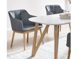 SalesFever® Tischgruppe anthrazit 160 x 90 cm Aino 5tlg. Tisch & 4 Stühle 13818 Miniaturansicht - 3