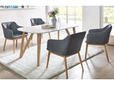 SalesFever® Tischgruppe anthrazit 180 x 90 cm Aino 5tlg. Tisch & 4 Stühle 13819 Miniaturansicht - 2