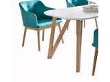 SalesFever® Tischgruppe petrol 180 x 90 cm Aino 5tlg. Tisch & 4 Stühle 13822 Miniaturansicht - 10
