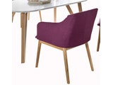 SalesFever® Tischgruppe violett 180 x 90 cm Aino 5tlg. Tisch & 4 Stühle 13812 Miniaturansicht - 10