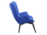 SalesFever® Skandinavischer saphirblau Sessel mit Armlehnen aus Webstoff Aksel 13730 Miniaturansicht - 4