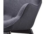 SalesFever® Skandinavischer anthrazit Sessel mit Armlehnen aus Webstoff Aksel 13729 Miniaturansicht - 6