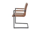 SalesFever® Baumkantentisch Stühle hellbraun 160 cm massiv COGNAC 5tlg ALESSIA 13870 Miniaturansicht - 10