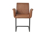 SalesFever® Baumkantentisch Stühle hellbraun Essgruppe 160 cm massiv COGNAC 5tlg GAIA 13893 Miniaturansicht - 9