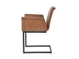 SalesFever® Baumkantentisch Stühle hellbraun Essgruppe 160 cm massiv COGNAC 5tlg GAIA 13893 Miniaturansicht - 12
