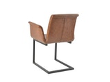 SalesFever® Baumkantentisch Stühle hellbraun Essgruppe 160 cm massiv COGNAC 5tlg GAIA 13893 Miniaturansicht - 11
