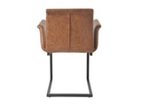 SalesFever® Baumkantentisch Stühle hellbraun Essgruppe 160 cm massiv COGNAC 5tlg GAIA 13893 Miniaturansicht - 10