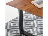 SalesFever® Baumkantentisch Stühle dunkelbraun 160 cm massiv COGNAC 5tlg GIADA 13911 Miniaturansicht - 5