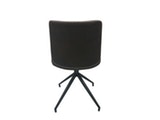 SalesFever® Esszimmerstuhl Dunkelbraun Stoff drehbar Sessel ohne Armlehnen Metall Lilou 2er Set 13659 Miniaturansicht - 3