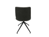 SalesFever® Esszimmerstuhl Grau Stoff drehbar Sessel ohne Armlehnen Metall Lilou 2er Set 13657 Miniaturansicht - 2