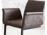 SalesFever® Baumkantentisch Stühle dunkelbraun Essgruppe 180 cm massiv COGNAC 5tlg GAIA 13955 Miniaturansicht - 7