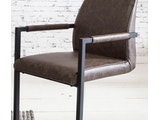 SalesFever® Baumkantentisch Stühle dunkelbraun 180 cm massiv NATUR 5tlg GIADA 13957 Miniaturansicht - 7
