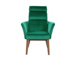 SalesFever® Sessel Tannengrün mit Armlehnen Samtstoff Relaxsessel YLVA 14001 Miniaturansicht - 3