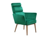 SalesFever® Sessel Tannengrün mit Armlehnen Samtstoff Relaxsessel YLVA 14001 Miniaturansicht - 1