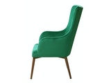 SalesFever® Sessel Tannengrün mit Armlehnen Samtstoff Holzbeine LIVIA 14005 Miniaturansicht - 4