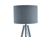 SalesFever® Stilvolle Grau / Eiche Stehlampe Tripod 13592 Miniaturansicht - 4