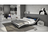 Innocent® Polsterbett 140x200 cm schwarz weiß Doppelbett LED Beleuchtung MAGARI 12150 Miniaturansicht - 3