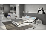 Innocent® Polsterbett 180x200 cm weiß schwarz Doppelbett LED Beleuchtung MAGARI 12159 Miniaturansicht - 3