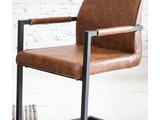 SalesFever® Baumkantentisch Stühle hellbraun 200 cm massiv COGNAC 5tlg GIADA 382059 Miniaturansicht - 7