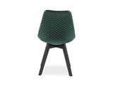SalesFever® Esszimmerstuhl grün 2er Set Samt mit Steppung und Sitzkissen Cleo 389881 Miniaturansicht - 8
