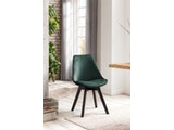 SalesFever® Esszimmerstuhl grün 2er Set Samt mit Steppung und Sitzkissen Cleo 389881 Miniaturansicht - 2