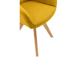 SalesFever® Armlehnstuhl curry-gelb 2er Set mit Rautensteppung aus Stoff Birdie 389911 Miniaturansicht - 9