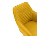 SalesFever® Armlehnstuhl curry-gelb 2er Set mit Rautensteppung aus Stoff Birdie 389911 Miniaturansicht - 10