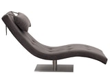 SalesFever® Liege grau Polsterliege Relaxliege 200 cm Design Samt Tiara 390337 Miniaturansicht - 4