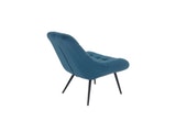 SalesFever® Loungesessel Kobaltblau XXL-Sitzfläche Steppung Samt Metall schwarz CHICAGO 390535 Miniaturansicht - 5
