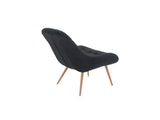 SalesFever® Loungesessel schwarz XXL-Sitzfläche Steppung Samt Metall Holzoptik CHICAGO 390634 Miniaturansicht - 5