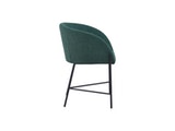 SalesFever® Polsterstuhl tannengrün Strukturstoff mit Armlehnen Metall schwarz Stuhl SJARD 392034 Miniaturansicht - 4