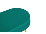 SalesFever® Sitzpouf Grün oval aus Samt Arielle 395400 Miniaturansicht - 4