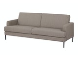 SalesFever® Sofa hellbraun 3-Sitzer Strukturstoff Tokyo 394557 Miniaturansicht - 2