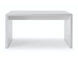 SalesFever® Schreibtisch 160x70 cm Weiß hochglanz lackiert Calvin 396896 Miniaturansicht - 2