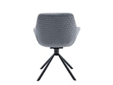 SalesFever® Armlehnstuhl mit Wabensteppung Samt Grau Harvey 399163 Miniaturansicht - 5
