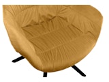 SalesFever® Armlehnstuhl mit Wabensteppung Samt Senfgelb Harvey 399170 Miniaturansicht - 8