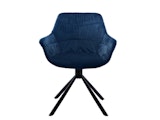 SalesFever® Armlehnstuhl mit Wabensteppung Samt Blau Harvey 399217 Miniaturansicht - 1