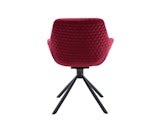 SalesFever® Armlehnstuhl mit Wabensteppung Samt Rot Harvey 399231 Miniaturansicht - 7