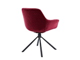 SalesFever® Armlehnstuhl mit Wabensteppung Samt Rot Harvey 399231 Miniaturansicht - 6